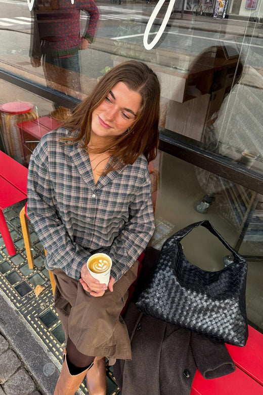 Dear Molly - Check Shirt Ch145042f - Pink Green Checker Skjorter 