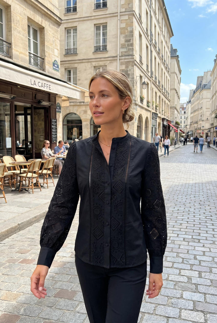 Dear Molly - inge Shirt - Black Skjorter 