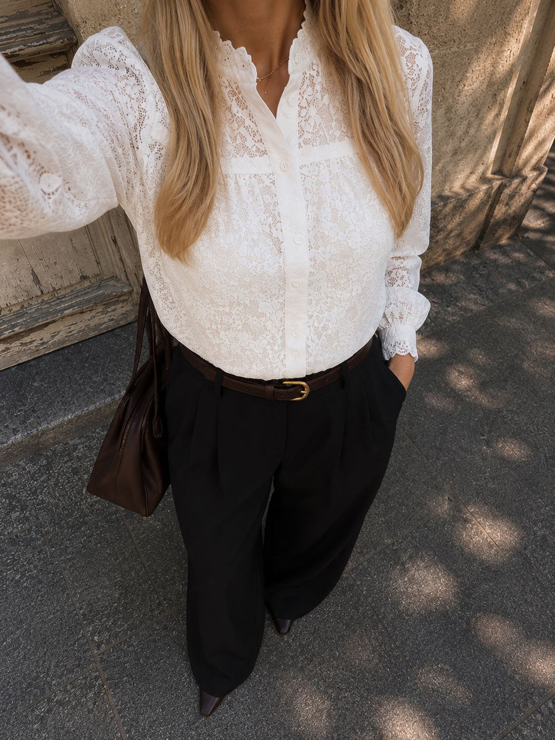 Dear Molly - Ingrid Shirt - White Skjorter 