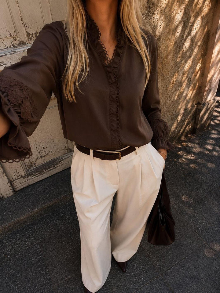 Dear Molly - Mette Shirt Shirt Ch156034b - Brown Skjorter 