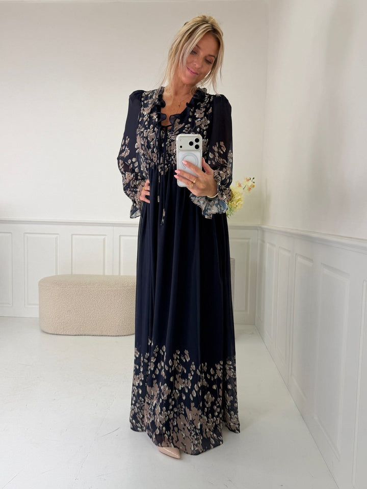 Dear Molly - Sama Dress - Navy / Taupe Kjoler 