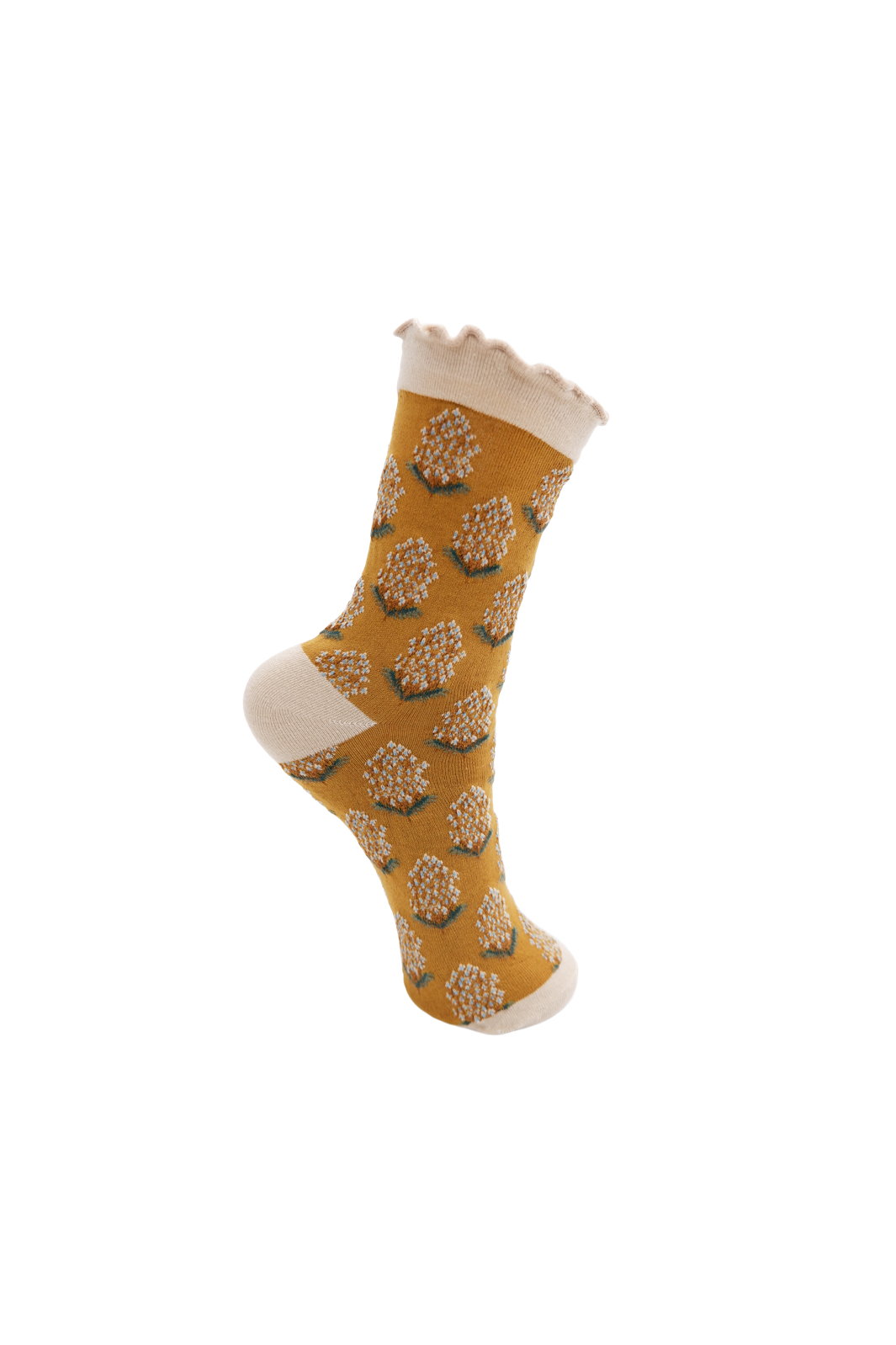 Black Colour - Bcella Sock 8569 - Mustard