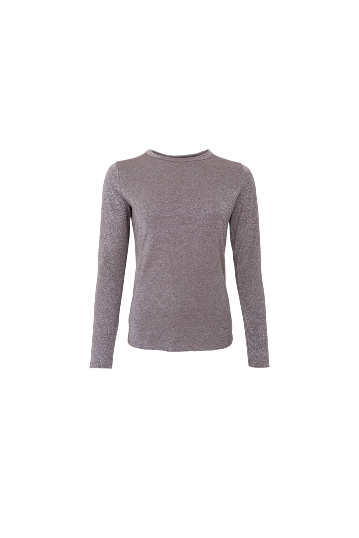 Black Colour - Bcfaye Lurex Blouse 3739 - Shirts - Taupe