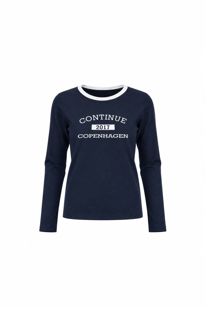 Continue - Dea T Shirt Long Sleve 15341 - Navy Blue