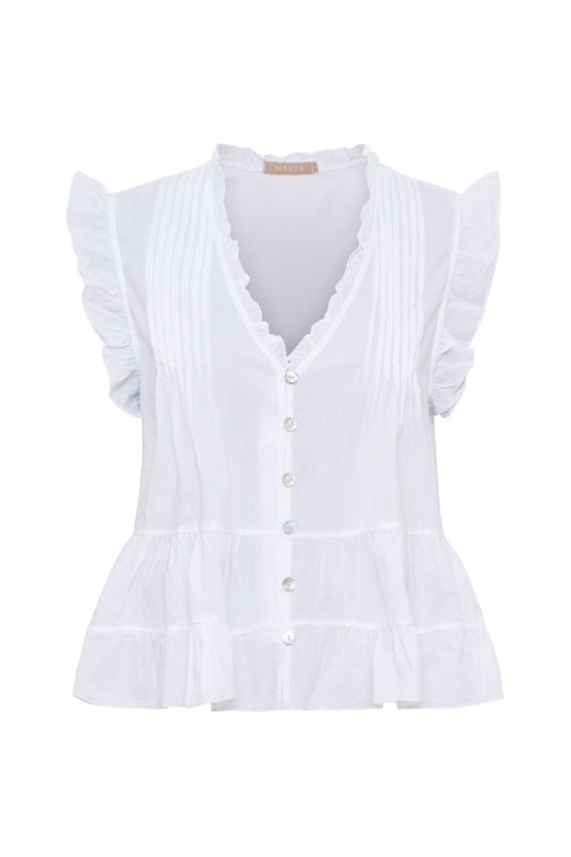 Marta Du Chateau - Mdcemira Top TC68181 - White