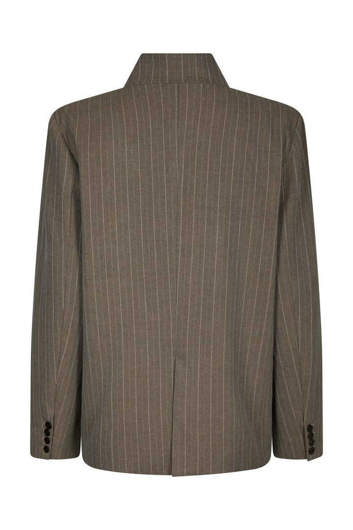 Neo Noir - Nerine Pinstripe Blazer 170127 - 811 - Dark Taupe