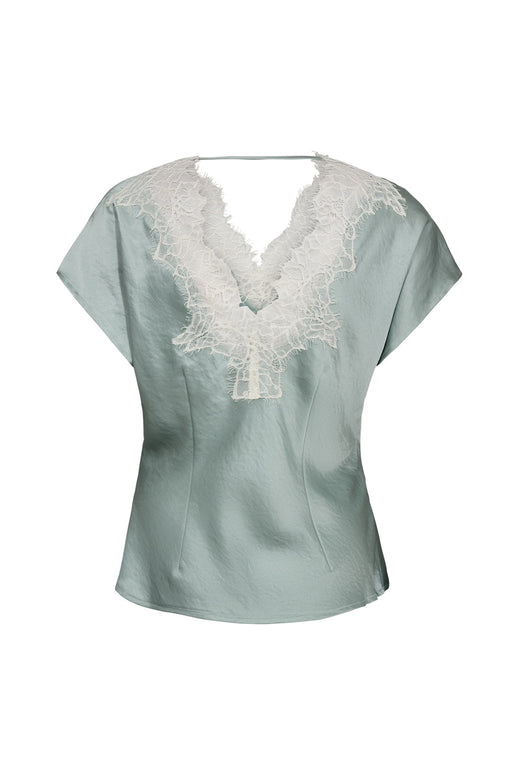 Co´Couture - 45167 Iduncc Lace Ss Blouse 503896 - 00022 - Mint