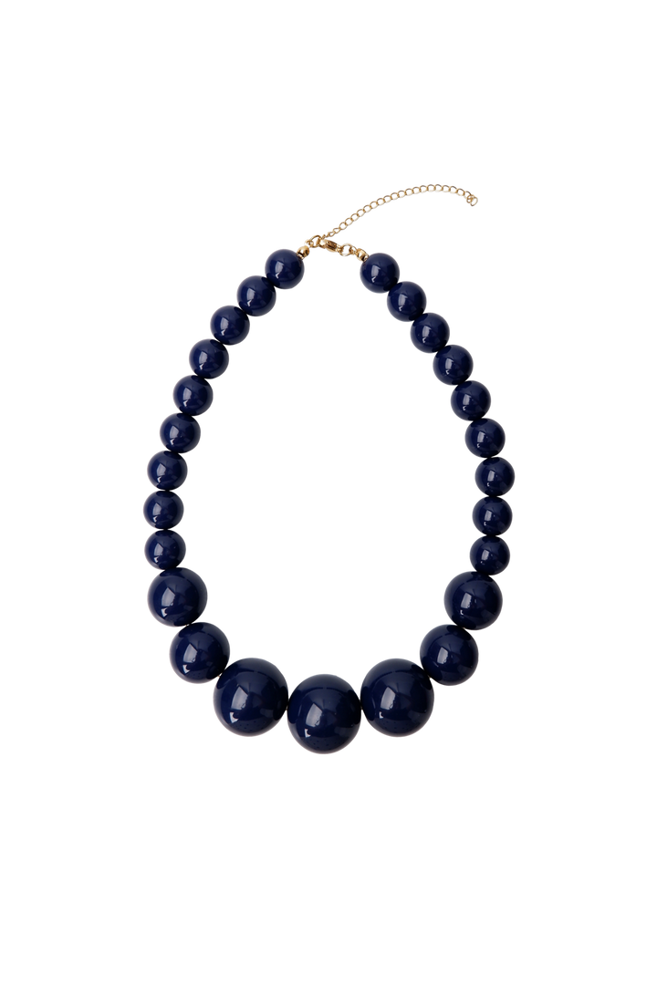 Black Colour - Bcholly Double Necklace 4562 - Navy