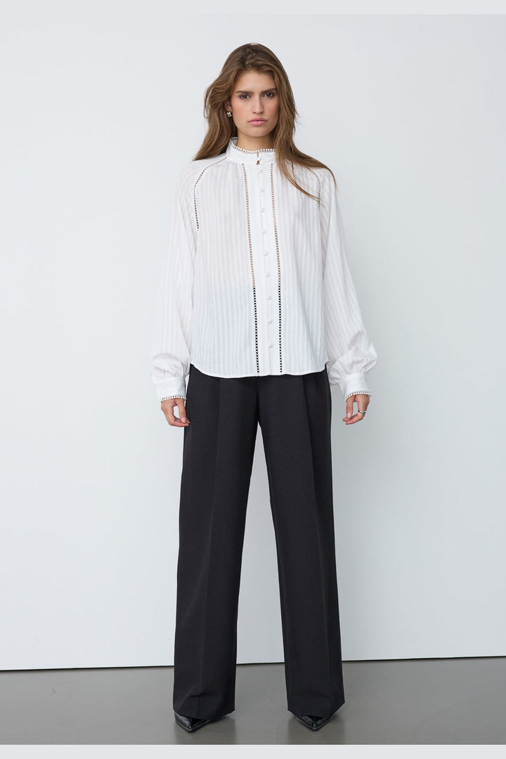 Co´Couture - Sennecc Lace Shirt 500551 - 10001 - White