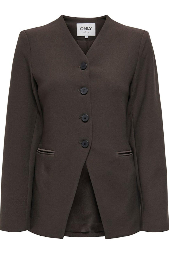 Only - Onllamina Life L/S Fit Blazer Tlr - 4880873 Mulch