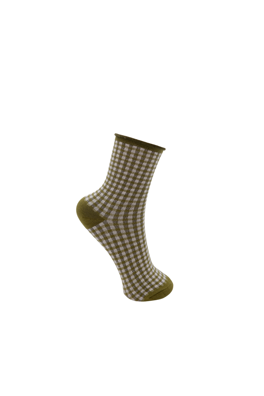 Black Colour - Bcyoki Sock 8572 - Dk. Lime