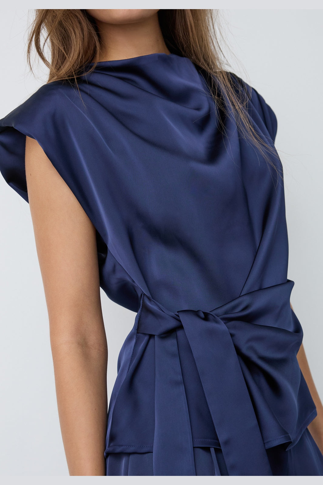 Co´Couture - Safiracc Pleat Top 500575 - 40007 - Navy