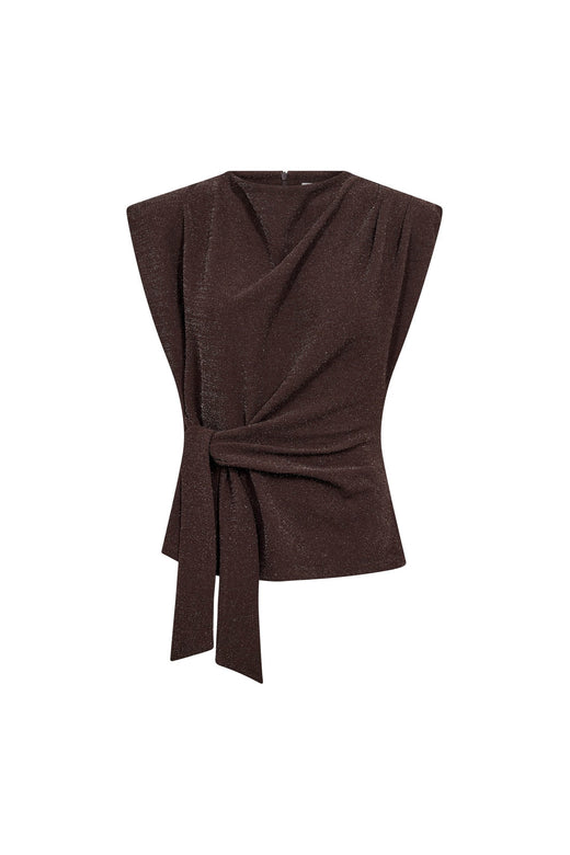 Co´Couture - Esticc Pleat Top 500547 - 20016 - Bison