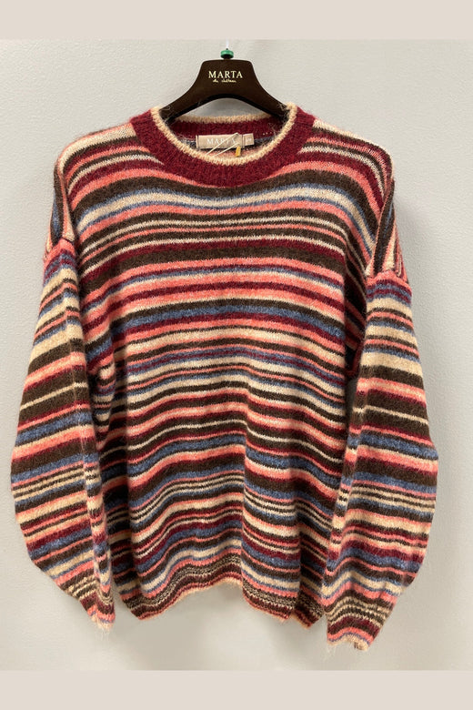 Marta Du Chateau - Mdcreverie Knit 9602 - Multi Bordeaux