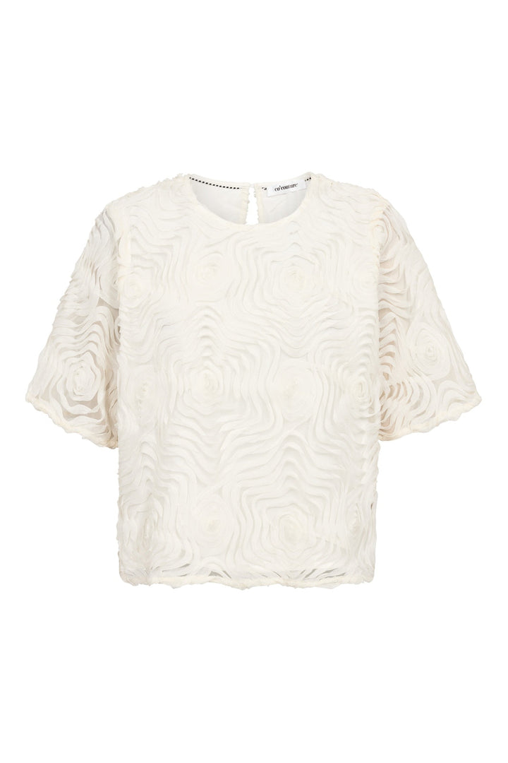 Co´Couture - Giovannacc Ss Blouse 500572 - 10002 - Off-White