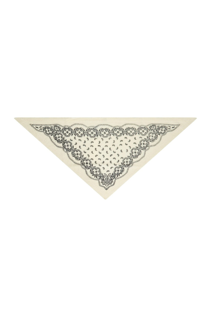 Neo Noir - Ariya Paisley Knit Scarf 171220 - 121 - Off White