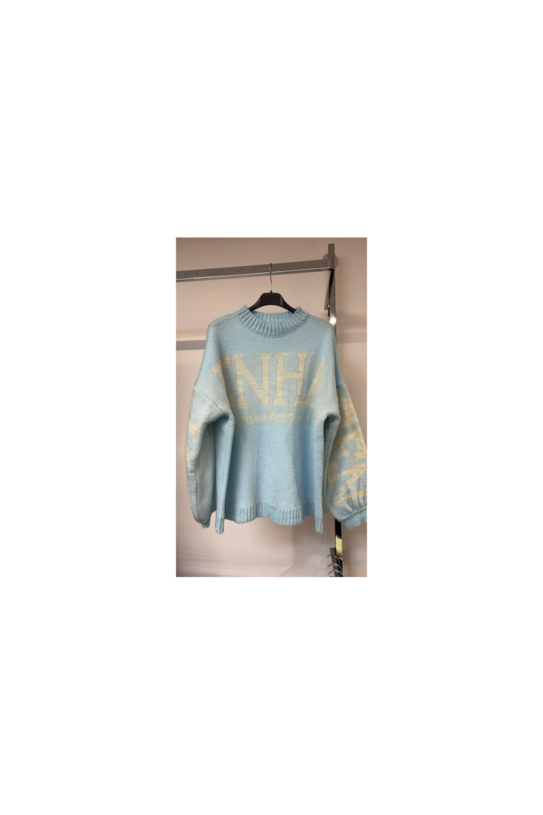 Marta Du Chateau - Mdcaria Knit 8111 - Light Blue/Beige