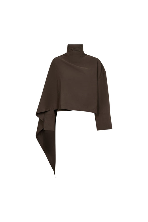 Co´Couture - Melvacc Cape Shirt 500838 - 20002 - Brown