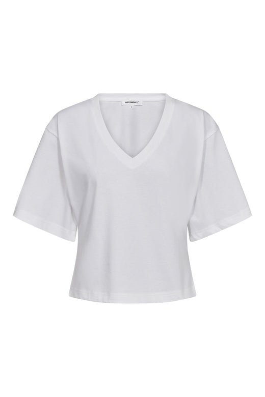 Co´Couture - 43012 Zengacc Tee V-Neck 505608 - 00021 - White