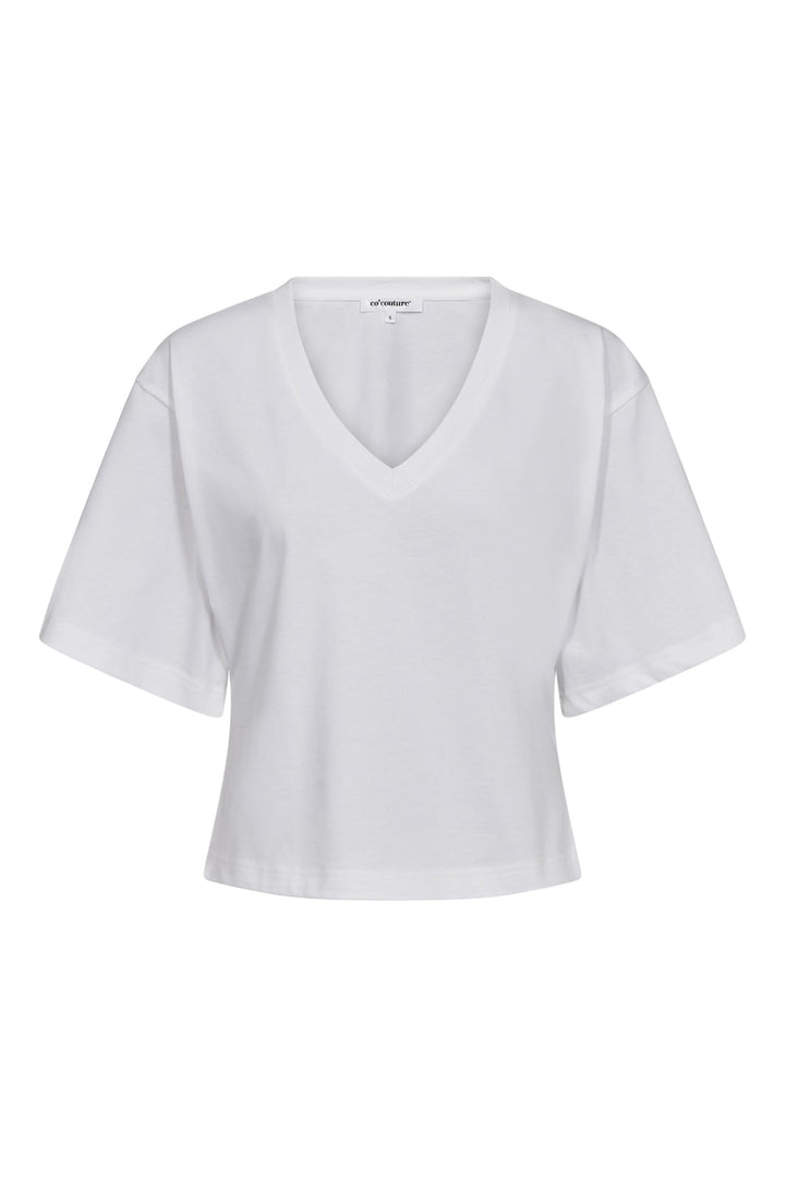 Co´Couture - 43012 Zengacc Tee V-Neck 505608 - 00021 - White