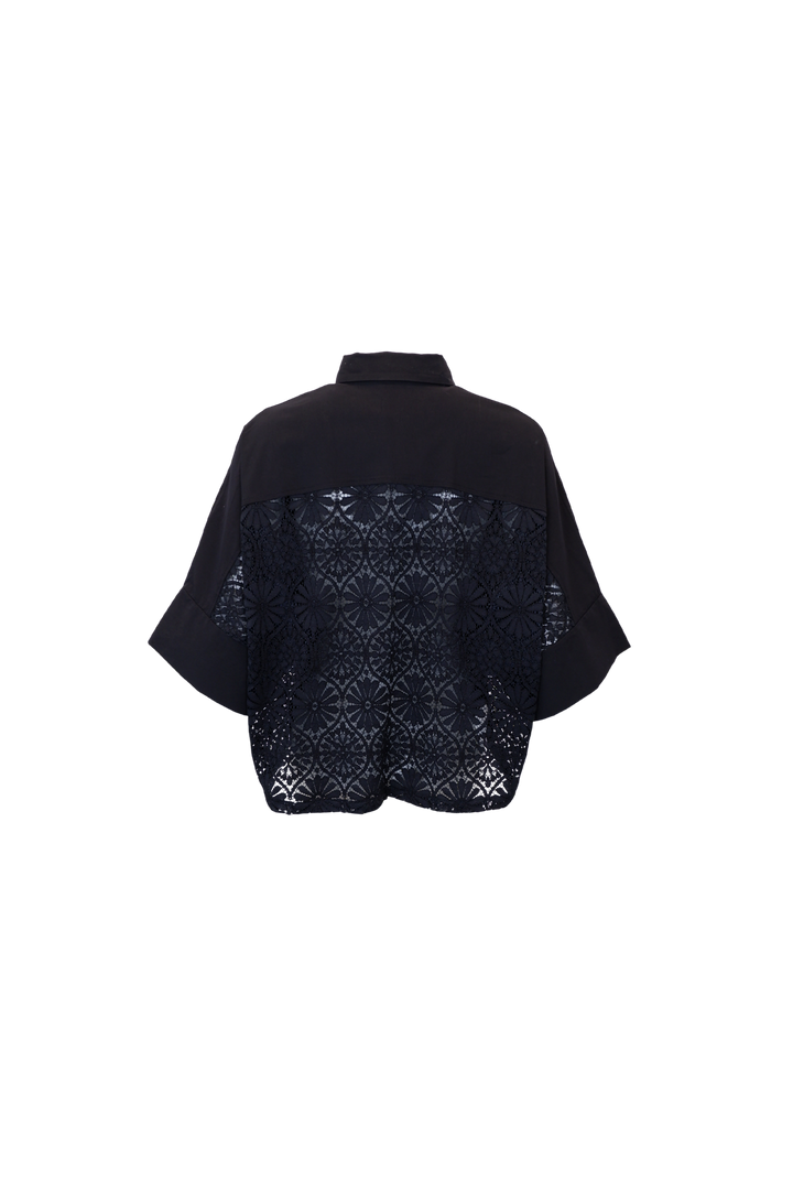Black Colour - Bcdavina Lace Shirt 41319 - Black