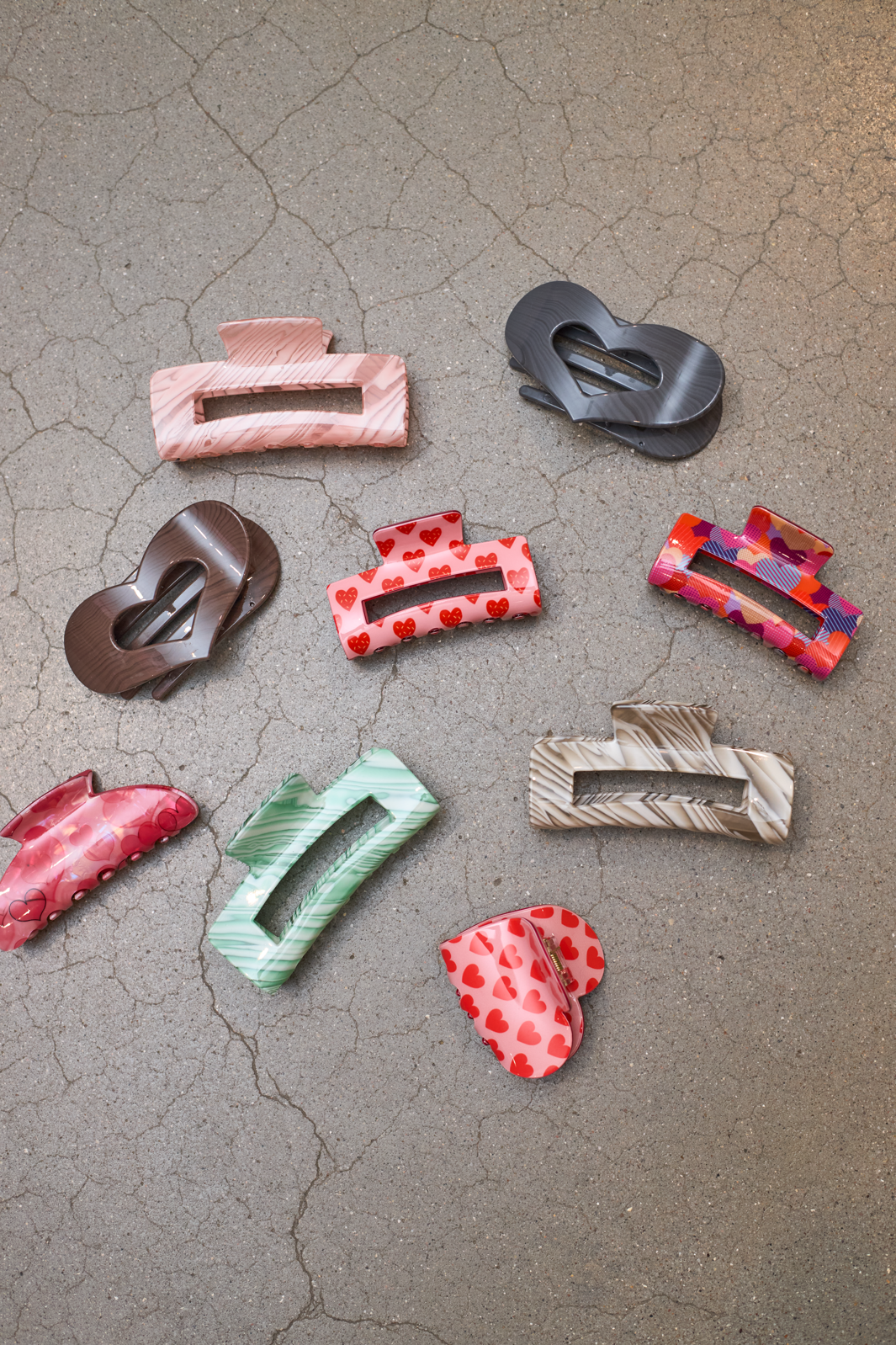 Black Colour - Bcvalentina Hair Claw 6011 - Pink