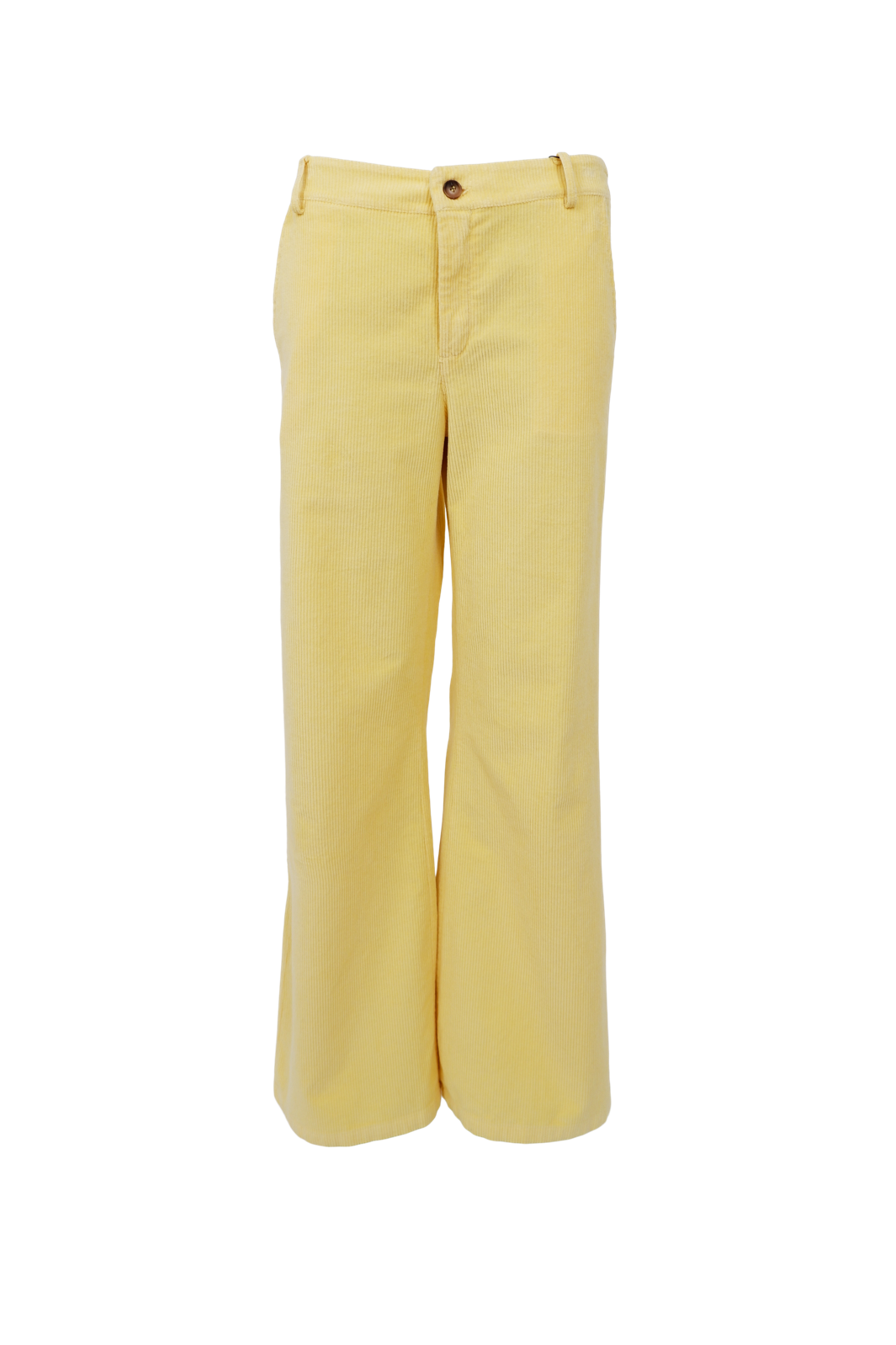Black Colour - Bccora Corduroy Box Pant 40676 - Lt. Yellow