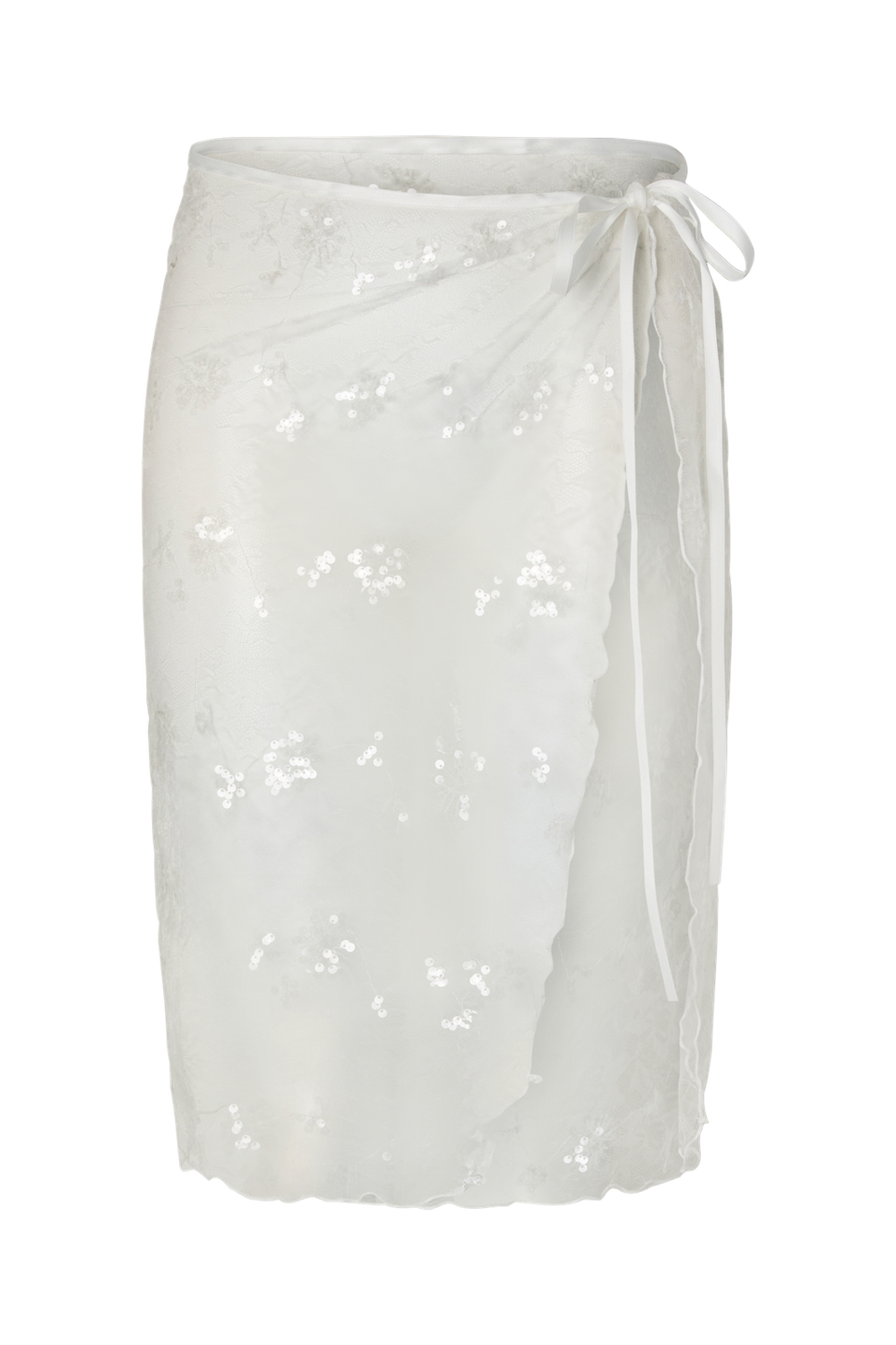 Pieces - Pcnatasja Lace Sarong - 4997997 Bright White