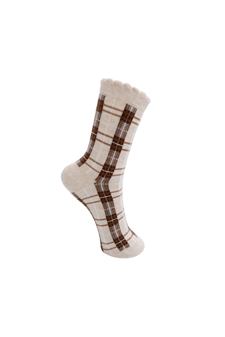 Black Colour - Bclira Sock 8552 - Creme