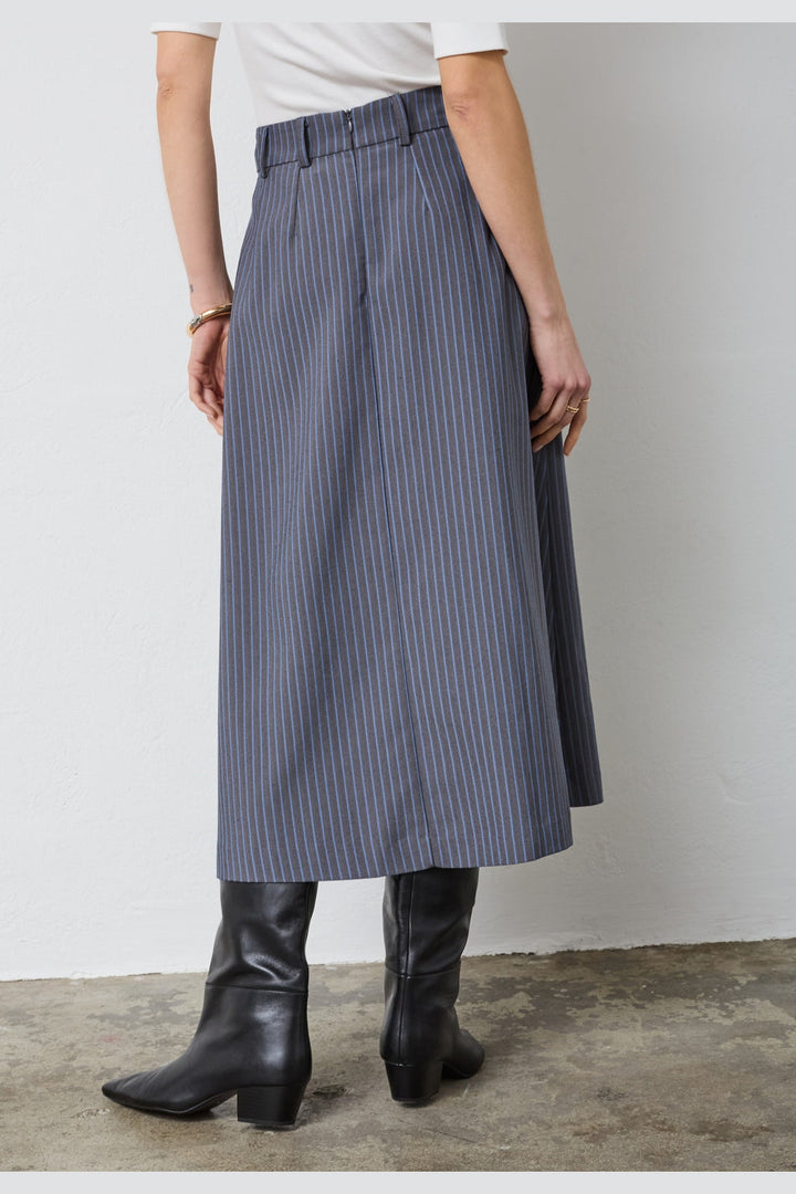 Co´Couture - 44016 Salviecc Anya Pleat Skirt 504042 - 00006 - Denim Blue