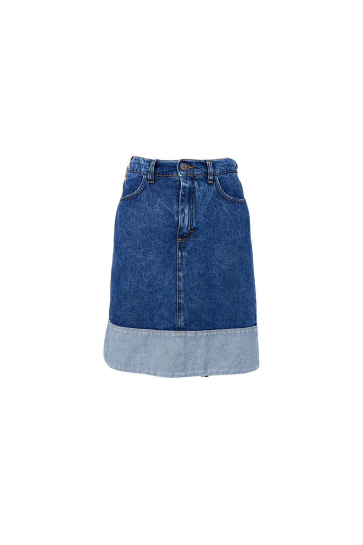 Black Colour - Bcizzy Denim Skirt 41094 - Mid Blue