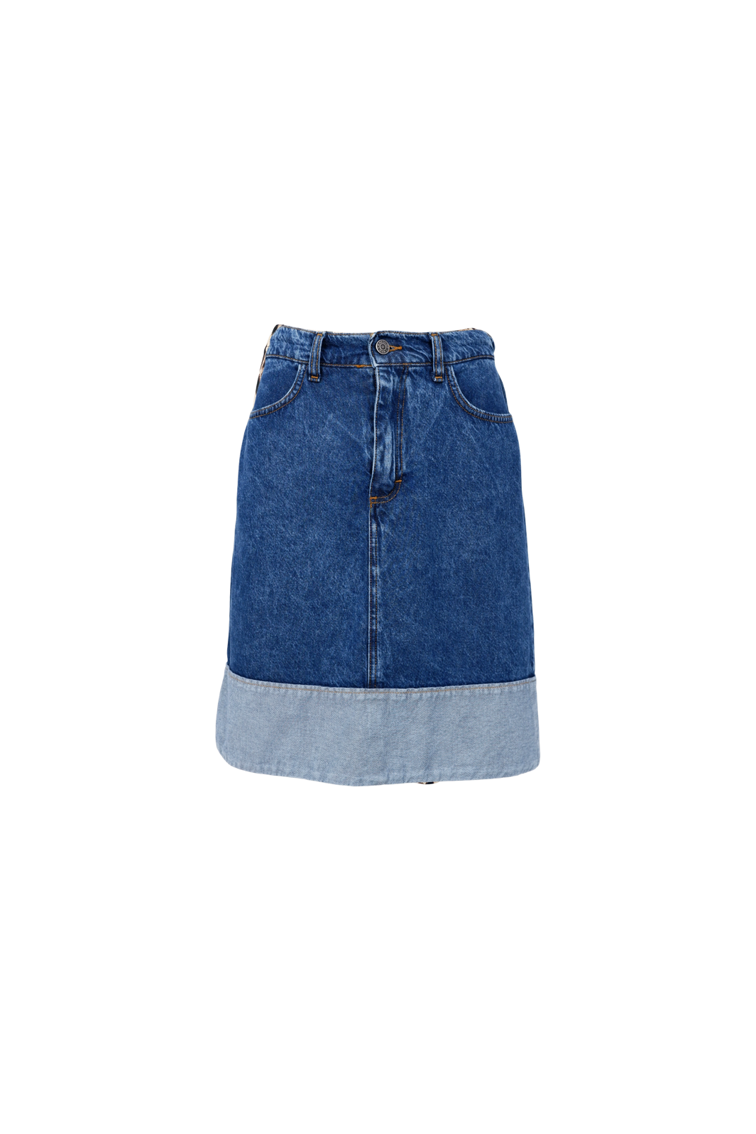 Black Colour - Bcizzy Denim Skirt 41094 - Mid Blue