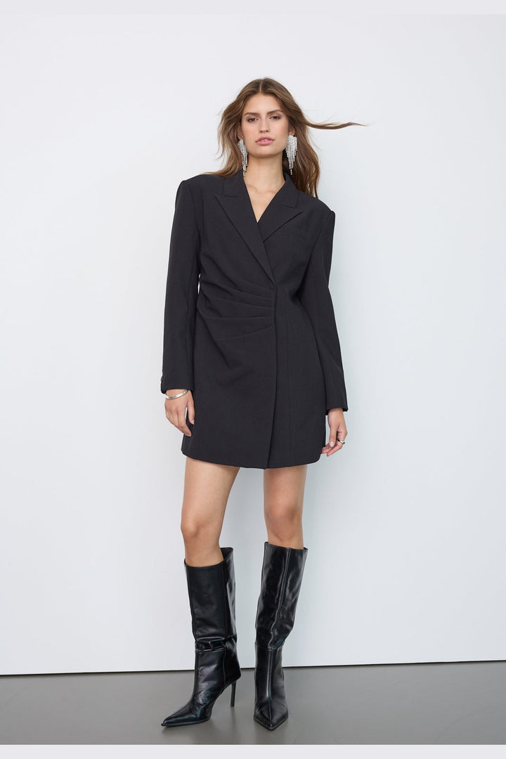 Co´Couture - Volacc Pleat Blazer Dress 500505 - 65001 - Black