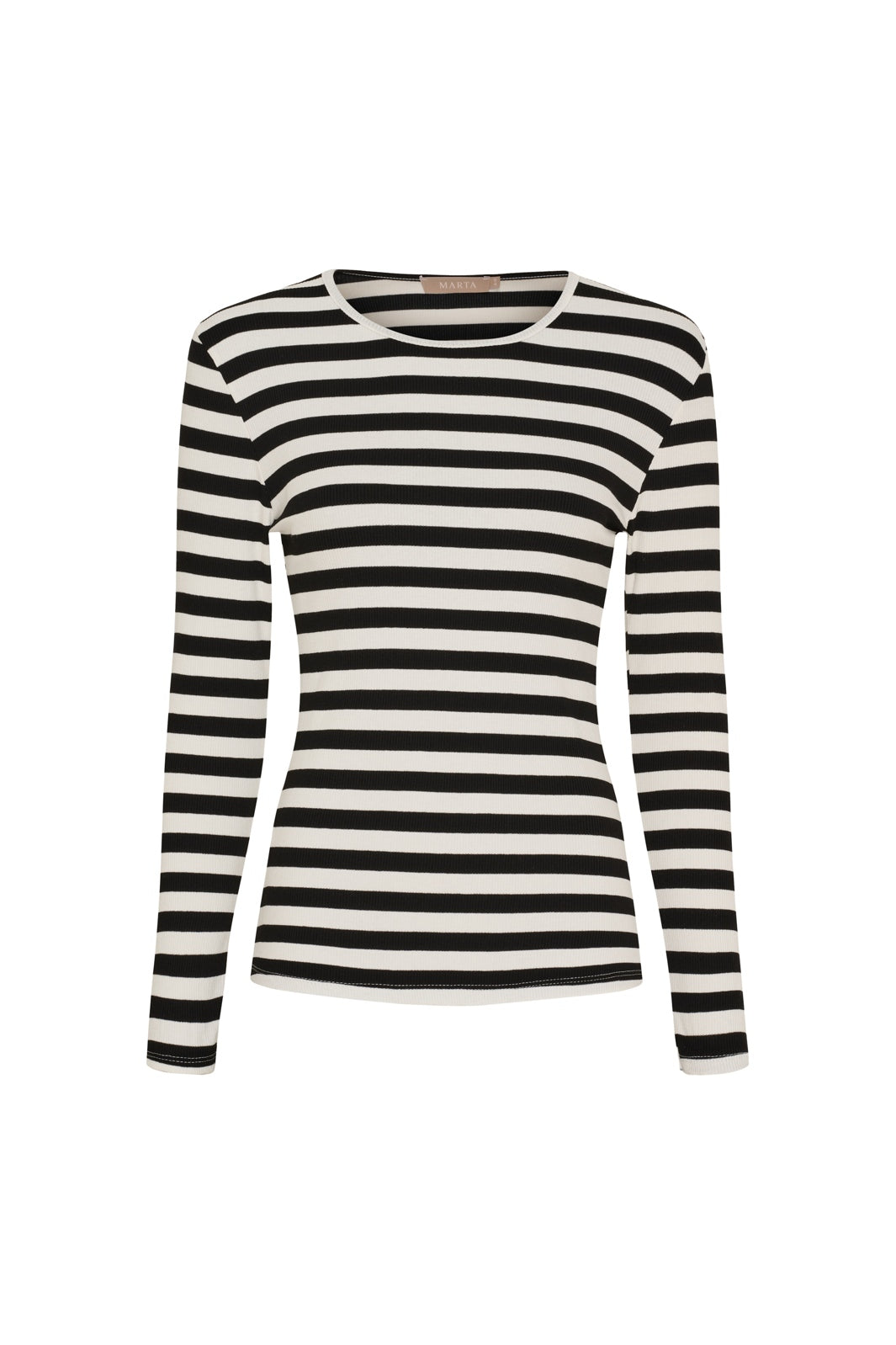 Marta Du Chateau - Mdcbegonia Ls Tee 7702 - Black