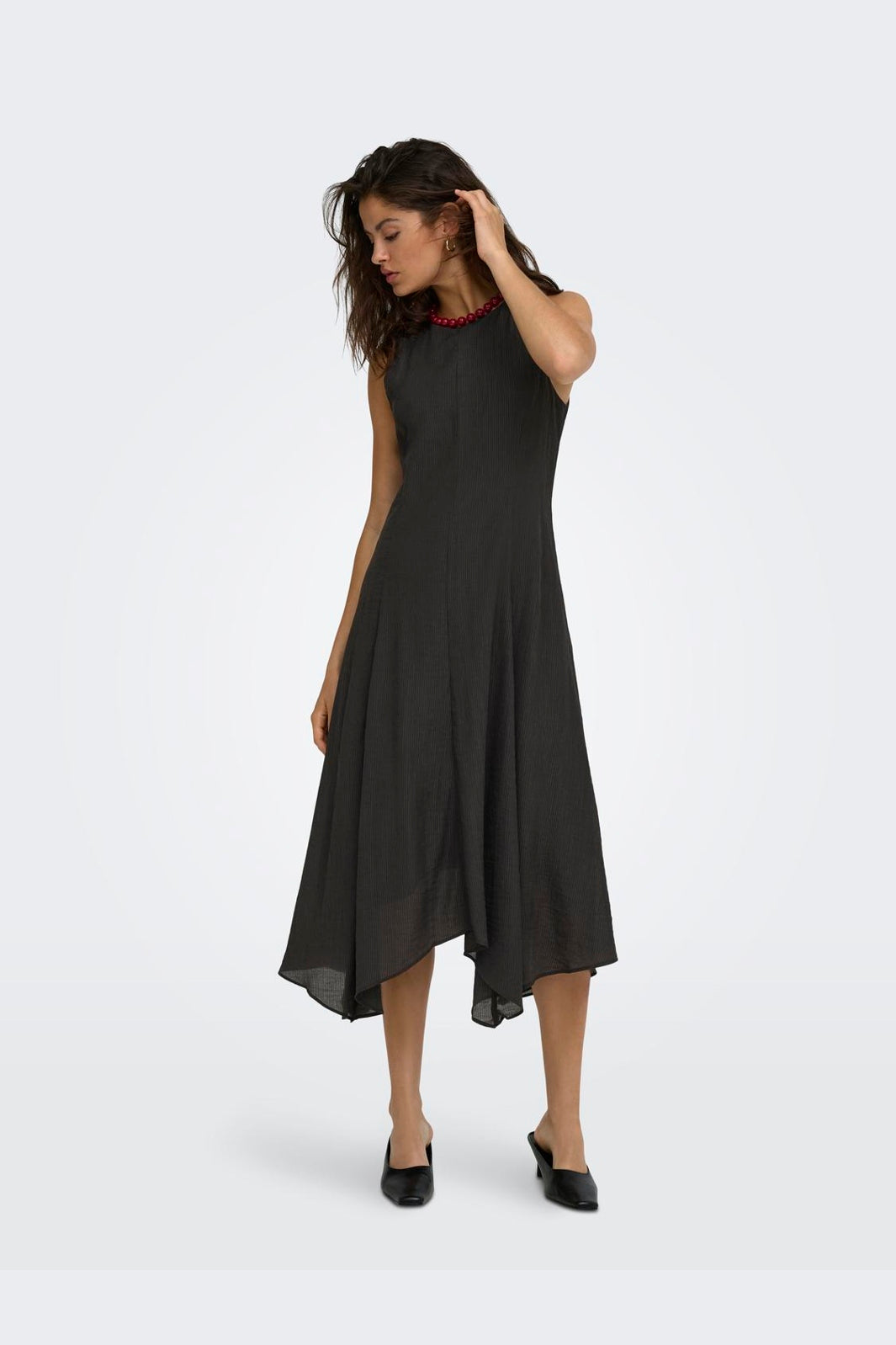 JDY - Jdymyrna S/L Ancle Dress - 5200563 Chocolate Torte
