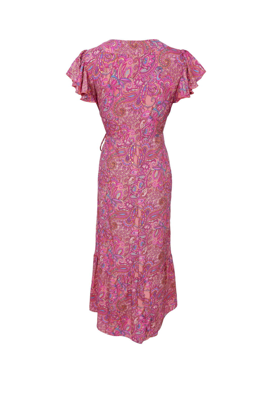 Black Colour - Bcluna Flared Wrap Dress 39151 - Pink Vibe