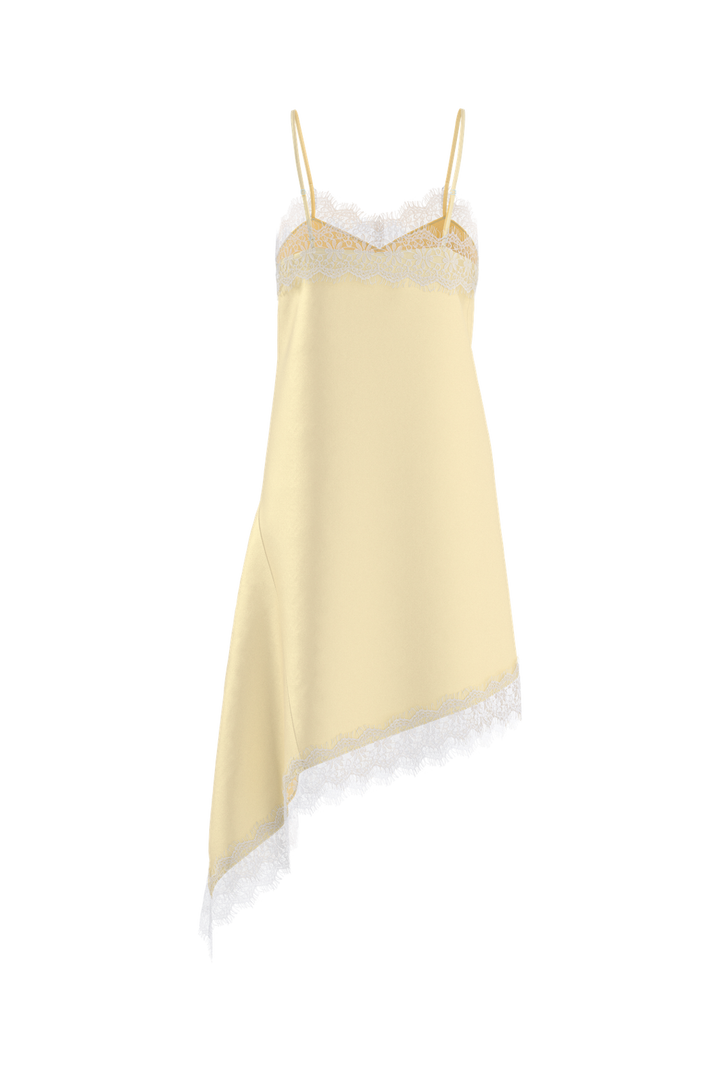 Hypedrop - Hdkimora Midi Satin Lace Dress 32000842 - 5191858 - Anise Flower