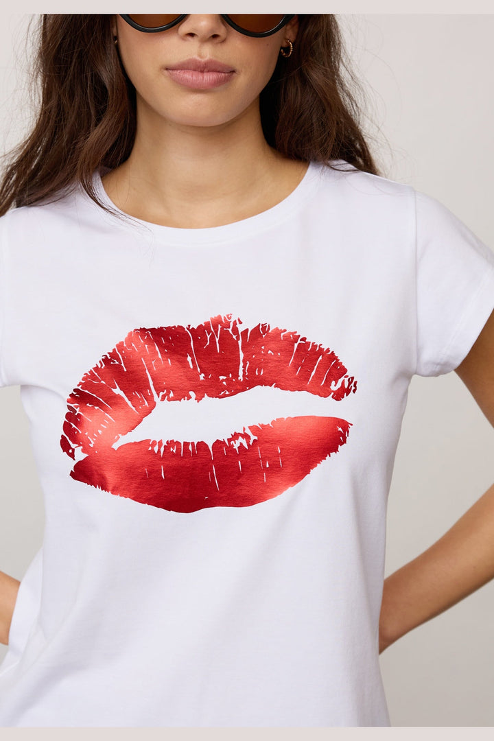 Co´Couture - 43099 Kisscc New Tee 503831 - 00011 - Red