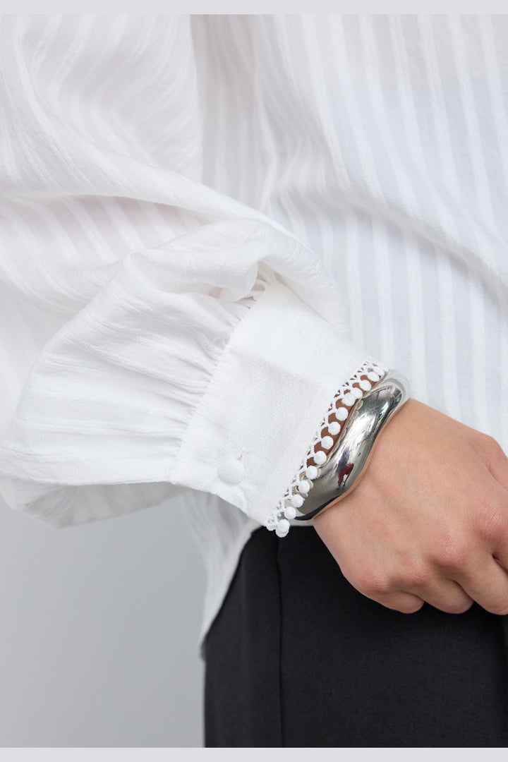 Co´Couture - Sennecc Lace Shirt 500551 - 10001 - White