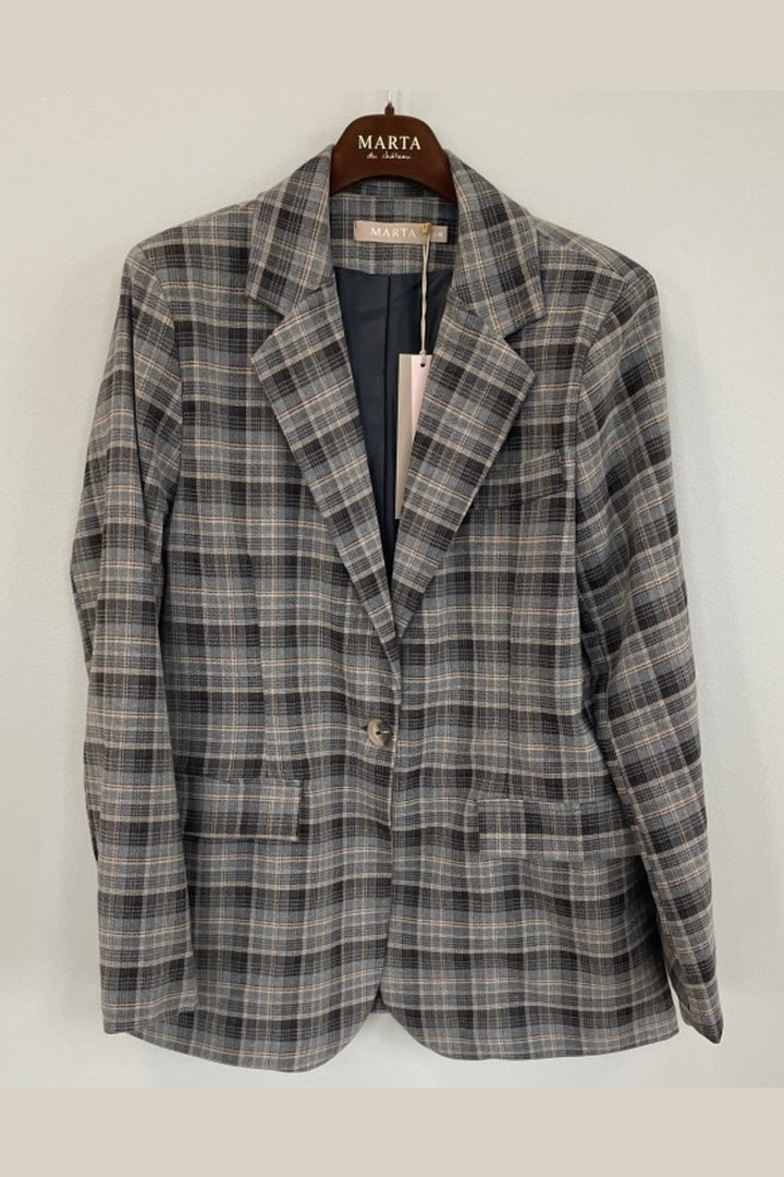 Marta Du Chateau - Mdccharm Blazer 15502 - Grey