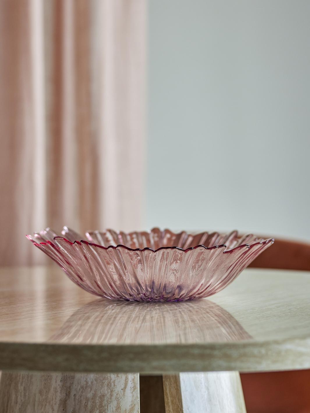 Bloomingville - Mariko Skål, Rosa, Glas 82068720 - Rose