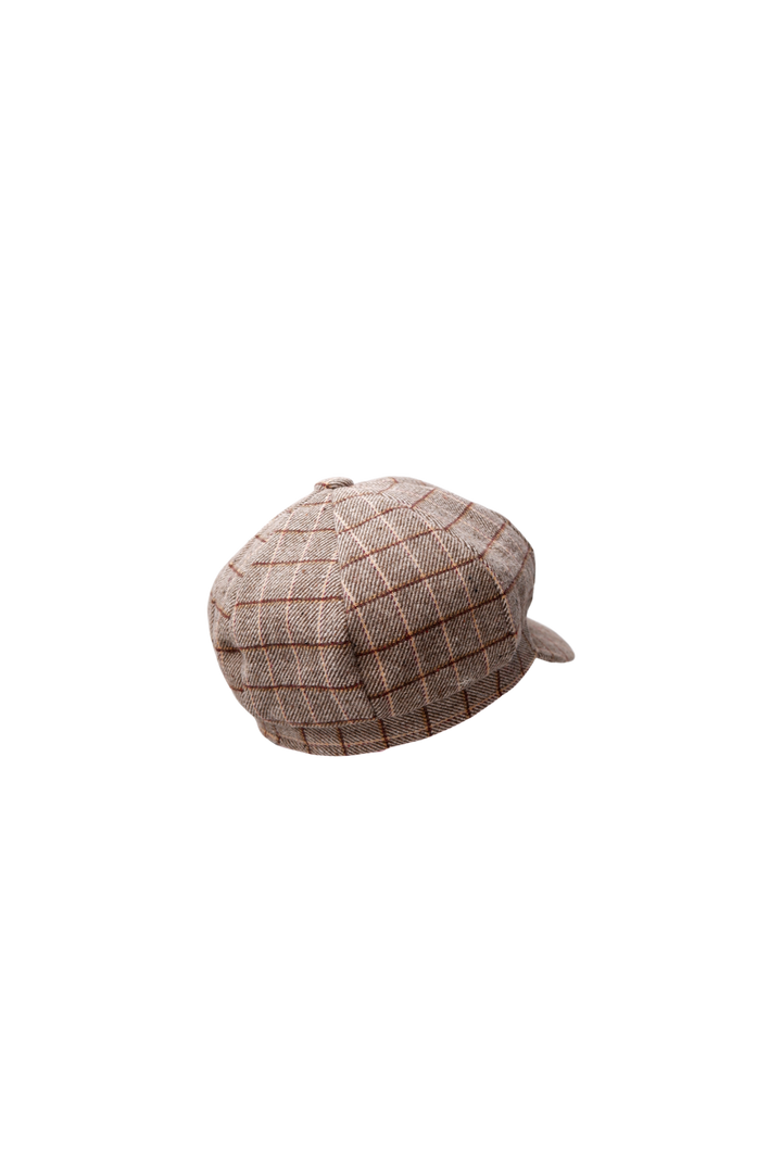 Black Colour - Bcrosina Checked Cap 8056 - Sand