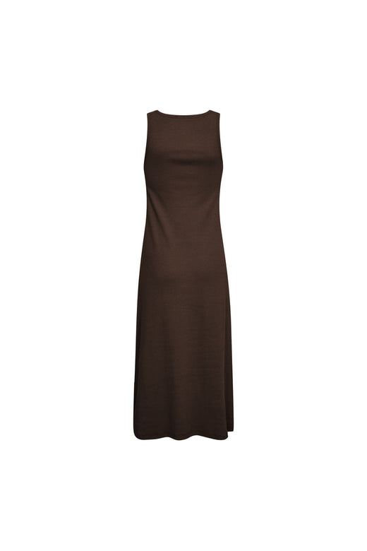 Co´Couture - 46114 Grannycc Rib Emb Tank Dress 503891 - 00008 - Dark Brown