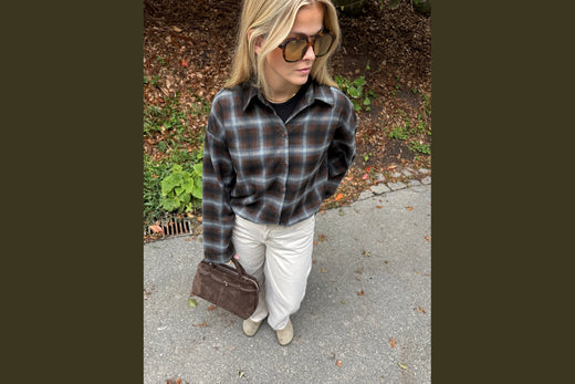 Noella - N-Nila Shirt 18150001 - 528 - Danne Brown Blue Check