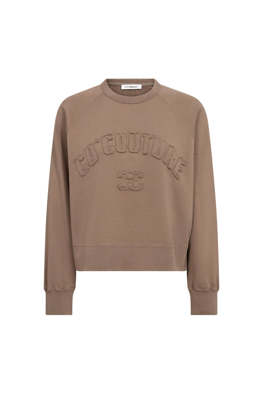 Co´Couture - Eriscc  Patch Sweat 500413 - 20009 - Walnut