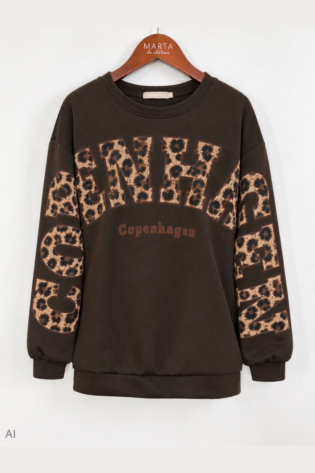 Marta Du Chateau - Mdcsevilla Sweatshirt 22659Leo - Moro/Leo