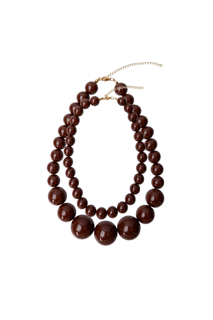 Black Colour - Bcholly Double Necklace 4562 - Coffee