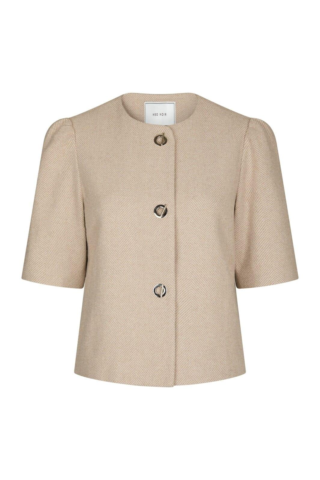Neo Noir - Xanthe Light Herringbone Blazer 167111 - 213 - Sand