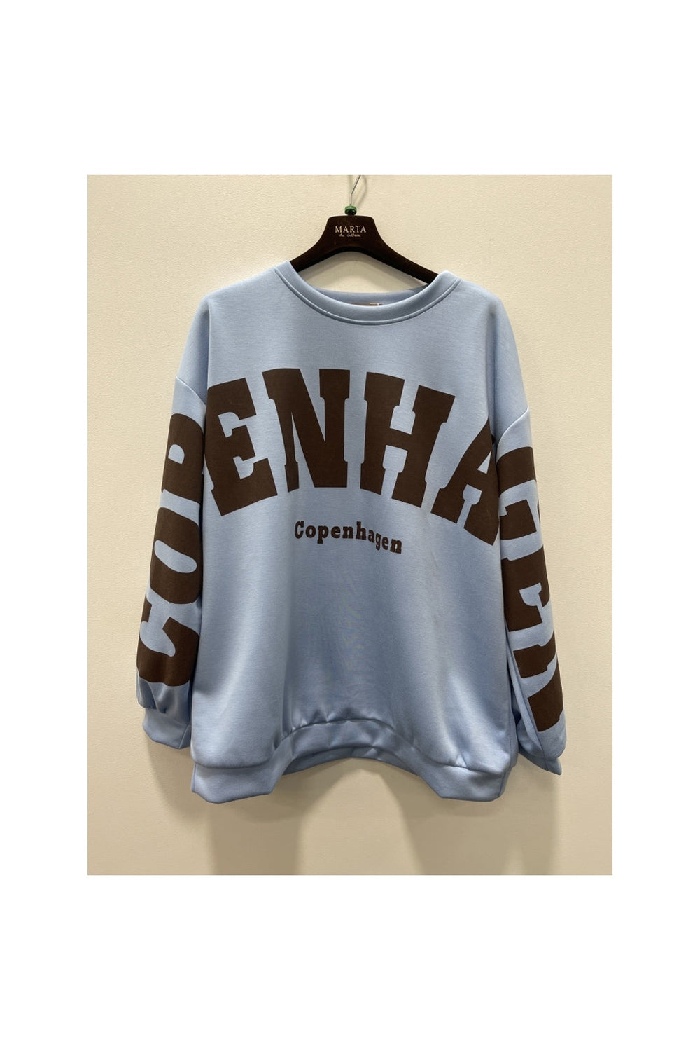 Marta Du Chateau - Mdchibiscus Sweatshirt 22659 - Sky Blue