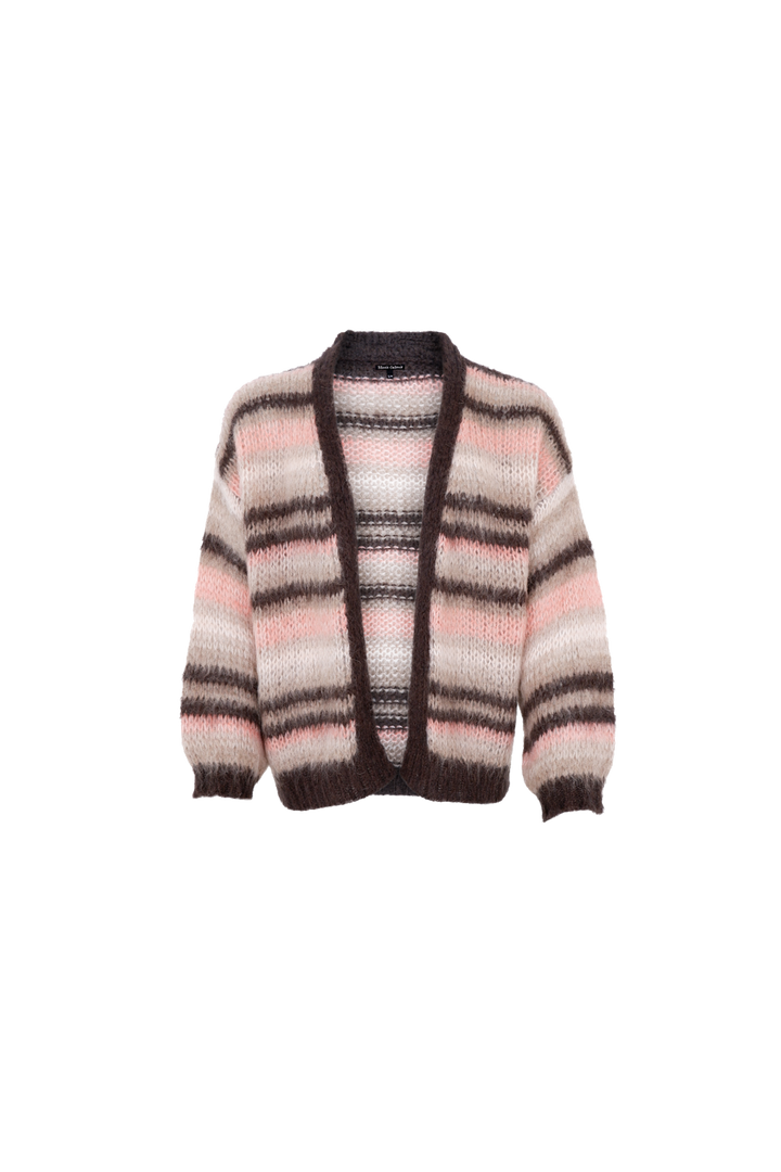 Black Colour - Bcalana Striped Cardigan 1269 - Soft Rose